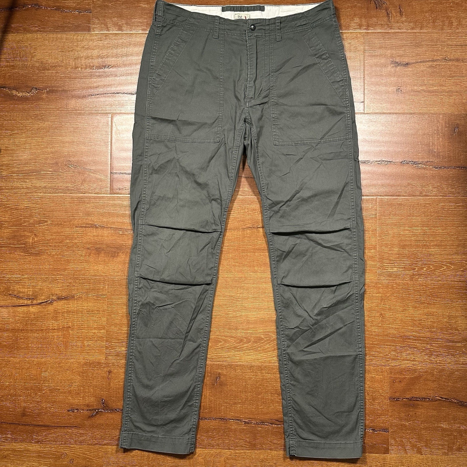 Relwen Flyweight Flex Chino Pants Mens 32x30 Gray Nature Outdoor Hiking Camping
